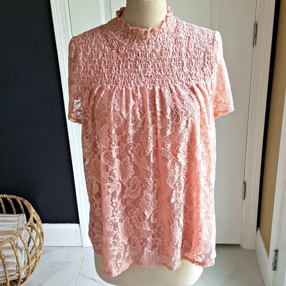 NWT! ROMANTIC Lace BLOUSE So FEM SZ XL - Picture 1 of 4